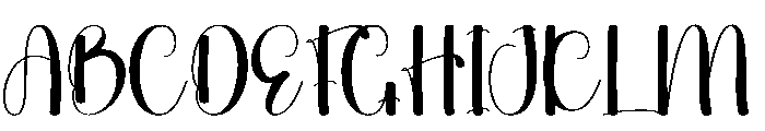 Cute Umbrela Font UPPERCASE