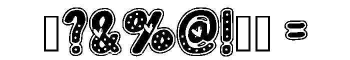 Cute Valentine Regular Font OTHER CHARS