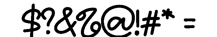 Cute Wadio Font OTHER CHARS