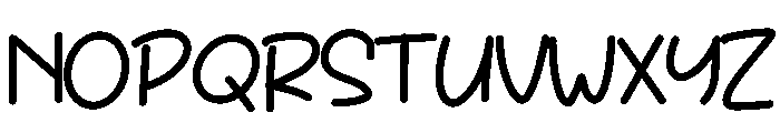 Cute Wadio Font UPPERCASE