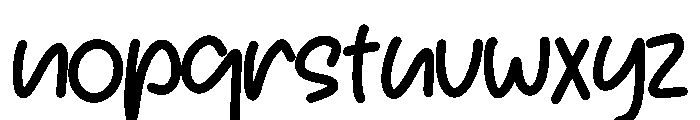 Cute Wadio Font LOWERCASE