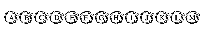 Cute Wedding flower Font UPPERCASE