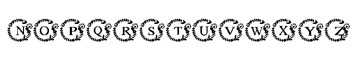 Cute Wedding flower Font UPPERCASE
