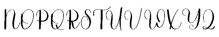 Cute Writing Font UPPERCASE