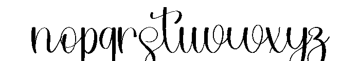 Cute Writing Font LOWERCASE