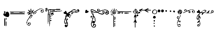 Cute border doodle Font OTHER CHARS
