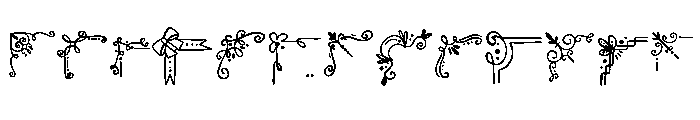 Cute border doodle Font UPPERCASE