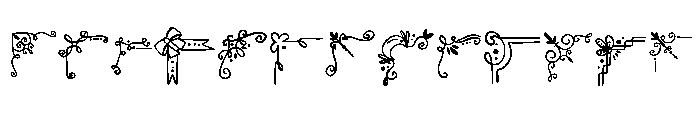 Cute border doodle FONT