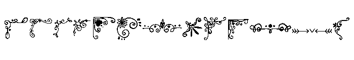 Cute border doodle Font LOWERCASE