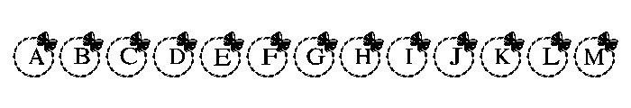 Cute bow monogram FONT