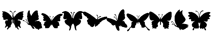 Cute butterfly spring Font OTHER CHARS