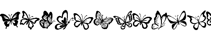 Cute butterfly spring FONT