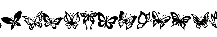 Cute butterfly spring Font LOWERCASE