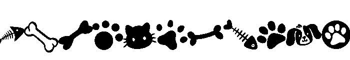 Cute dog and cat FONT
