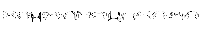 Cute dog ears Font LOWERCASE