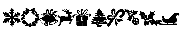 Cute doodle christmas Font OTHER CHARS