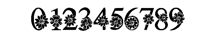 Cute flower season Font OTHER CHARS