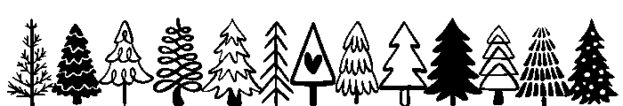 Cute tree christmas FONT