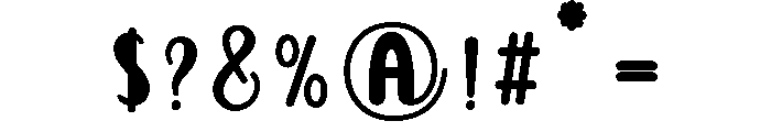 CuteBerry-Regular Font OTHER CHARS