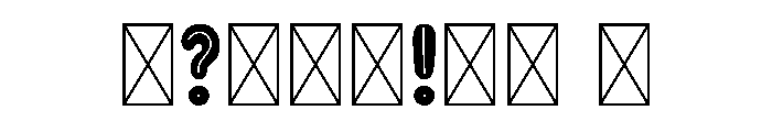 CuteBubble Font OTHER CHARS