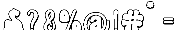 CuteChunky-Regular Font OTHER CHARS