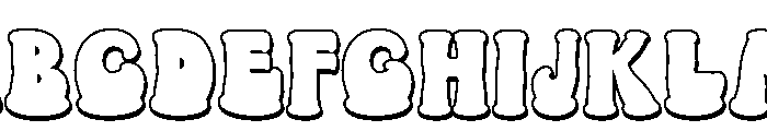 CuteChunky-Regular Font UPPERCASE