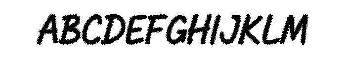 CuteRope Font UPPERCASE