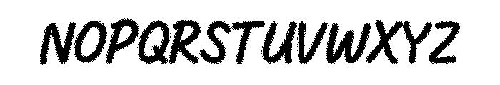 CuteRope Font UPPERCASE