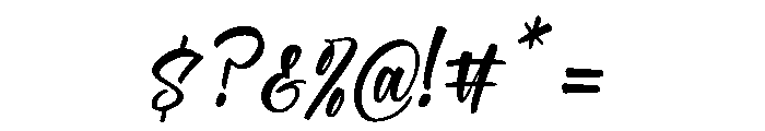 Cutes Bright Italic Font OTHER CHARS