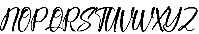 Cutes Bright Italic Font UPPERCASE