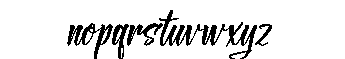 Cutes Bright Italic Font LOWERCASE