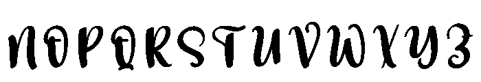 Cutes History Font UPPERCASE