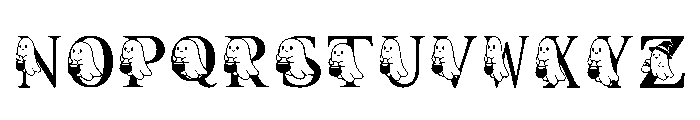 Cutey Ghost Regular Font UPPERCASE