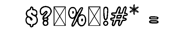 Cutie Bubble Font OTHER CHARS
