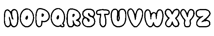 Cutie Bubble Font UPPERCASE