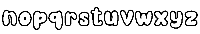 Cutie Bubble Font LOWERCASE