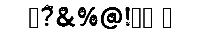 Cutie Kitten Regular Font OTHER CHARS