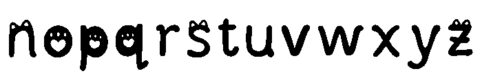 Cutie Kitten Regular Font LOWERCASE