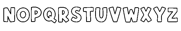Cutie Outline Regular Font LOWERCASE