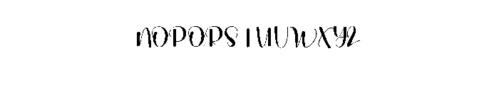 Cutie Sleep Font UPPERCASE