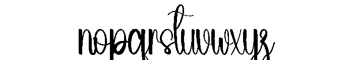 Cutie Valentine Font LOWERCASE