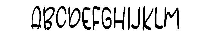 Cutie bunny Font UPPERCASE