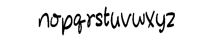 Cutie bunny Font LOWERCASE
