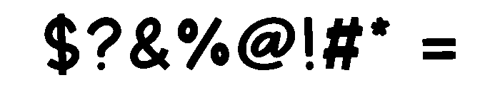 Cuties Journal Font OTHER CHARS