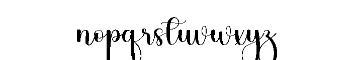 Cuties Paeches Font LOWERCASE