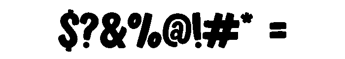 Cuties Regular Font OTHER CHARS