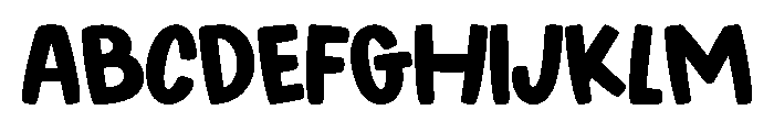Cuties Regular Font UPPERCASE