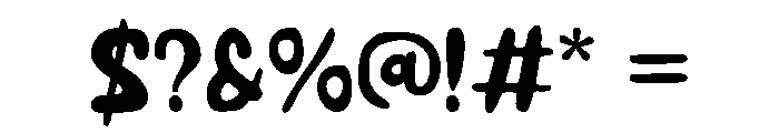 Cutoppy Holiday Regular Font OTHER CHARS