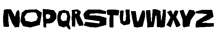 Cutout Chaos Font UPPERCASE