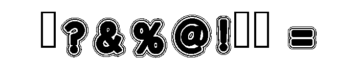 Cutt Sticker Regular Font OTHER CHARS